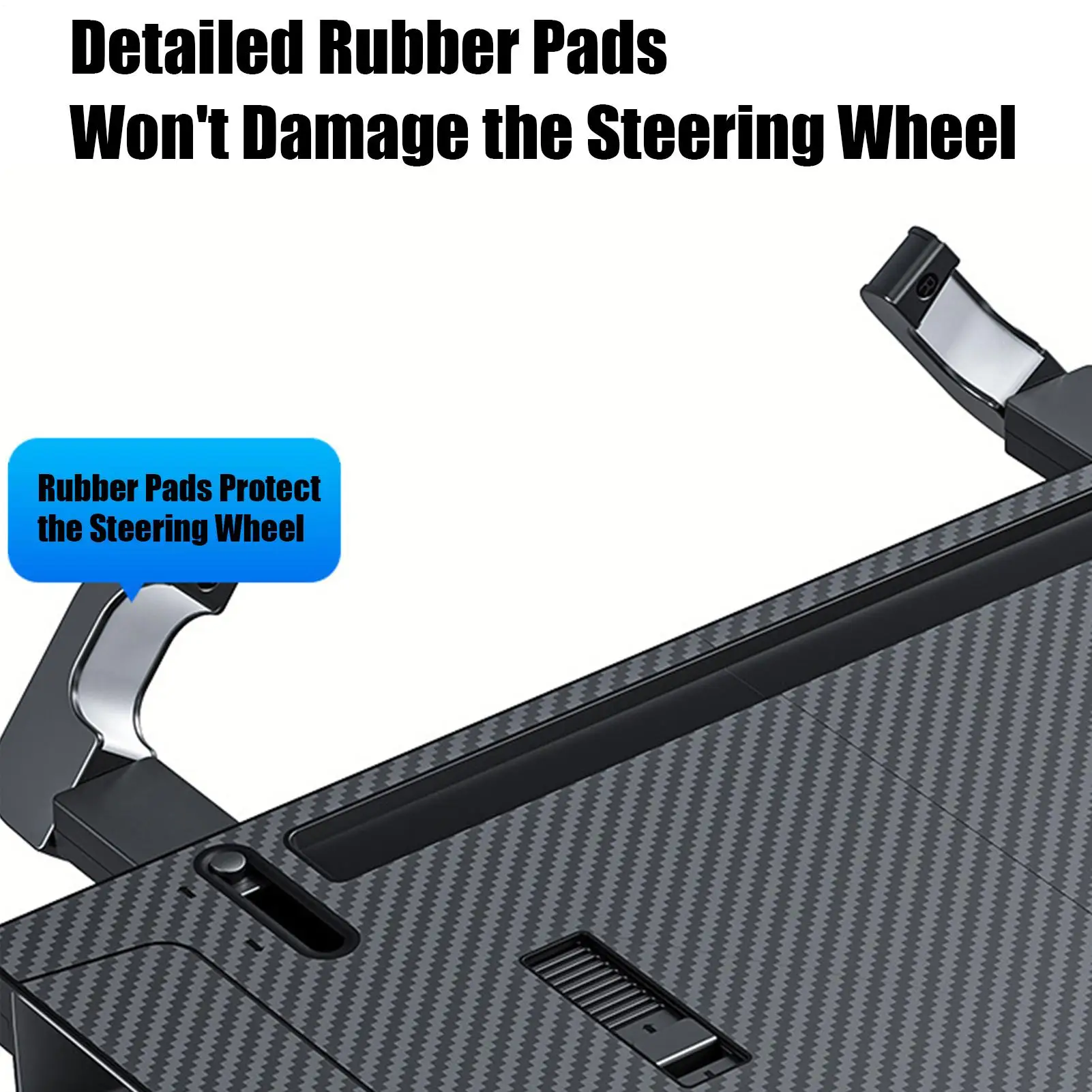 Steering Wheel Desk For Laptop Anti-Slip Convertible Storage Desk Steering Wheel Computer Holder For Snack Drinks Tablet Video