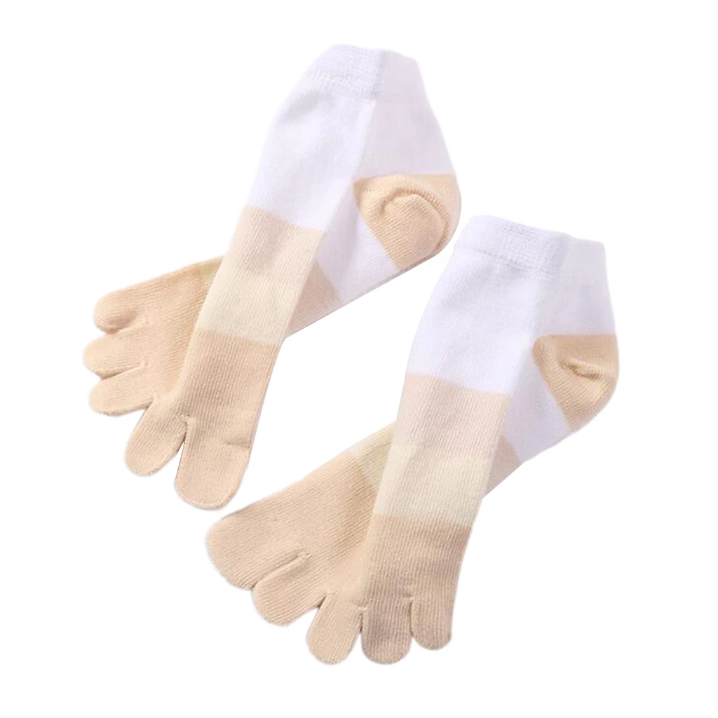 جوارب بأصابع السباق جوارب قطنية قابلة للتنفس مع خمسة أصابع للرجال و