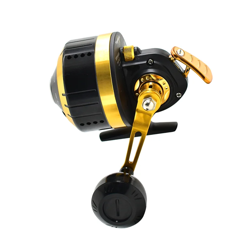 

Fishing Reel Spinning Hand Wheel 3.9:1 Shooting Fish Closed Reel With Line Outdoor Hunting Fishing Wheel Catapult