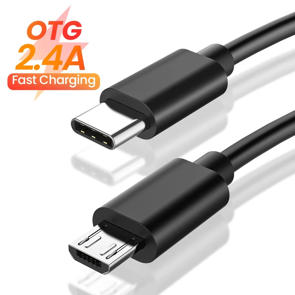 USB Type C to Micro USB Cable Fast USB Type C to Micro USB OTG Charging Sync cable USB-C to Micro USB for Samsung Xiaomi Huawei