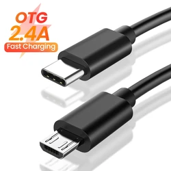 USB Type C to Micro USB Cable Fast USB Type C to Micro USB OTG Charging Sync cable USB-C to Micro USB for Samsung Xiaomi Huawei