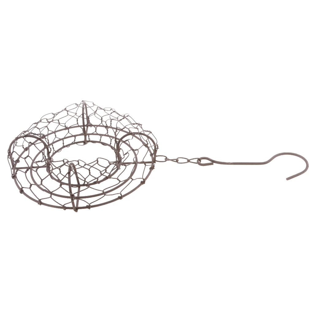 Rustykalny żelazny wieniec z drutu tamborek doniczka na sukulenta wisząca doniczka sadzarki metalowej-21cm