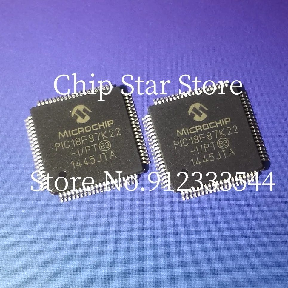 

2-10pcs PIC18F87K22-I/PT PIC18F87K22 TQFP80 8Bit MCU Flash PIC18 Family PIC18F K2x Series Microcontrollers 100%New And Original