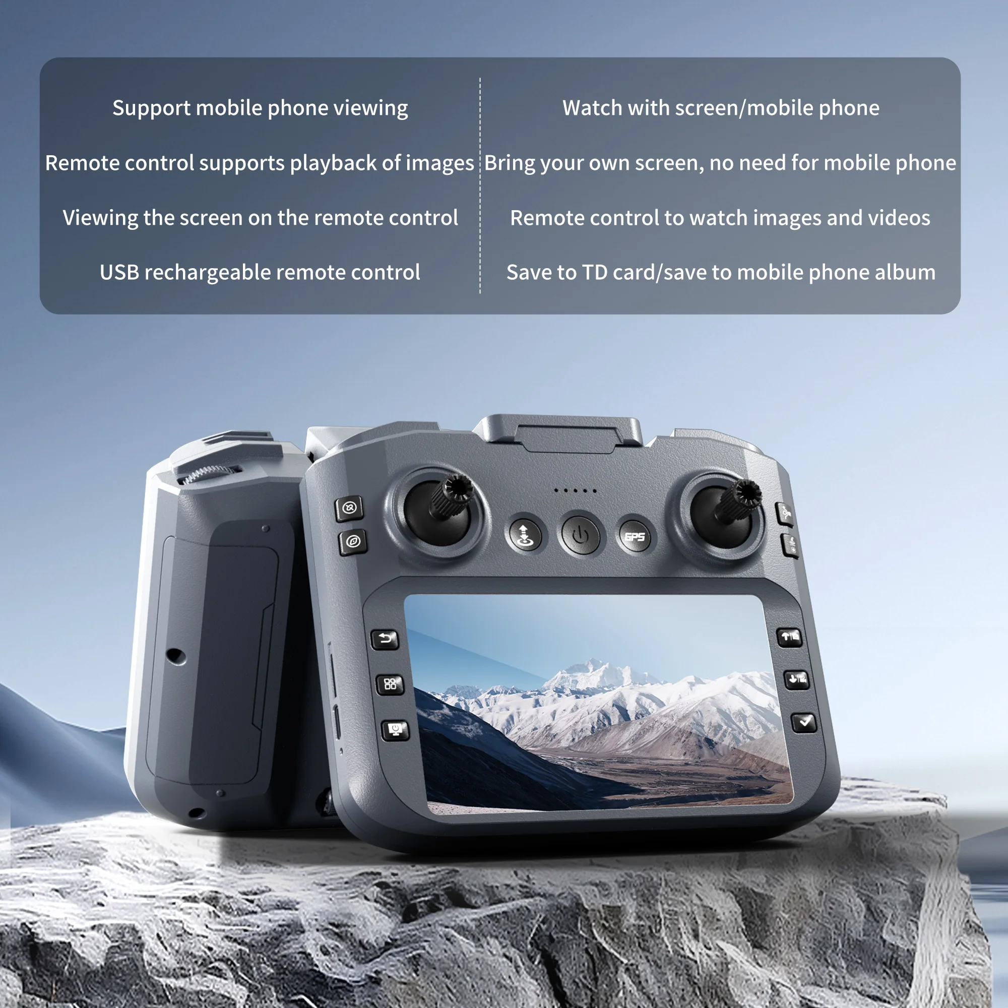 XT606 GPS Screen Control Brushless Drone 5G Optical Streaming Folding HD Dual Camera Screen Large 4.3 Inch One Key Return Flight