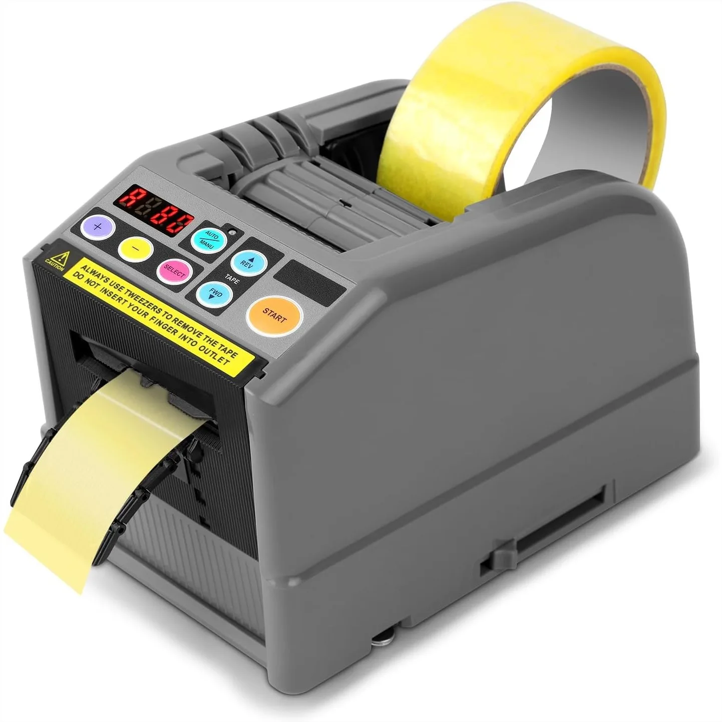 

Ribbon Cutting Machine, 999mm Cut Length, Dual Tape Cutting, Auto & Manual Modes, for Gift Wrapping & Packaging, Black
