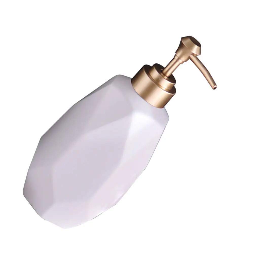 

1Pcs Ceramic Lotion Bottle Pressing Pump Liquid Soap Holder Safe Material Long Term Use Home Shop White Lotion Dispensers