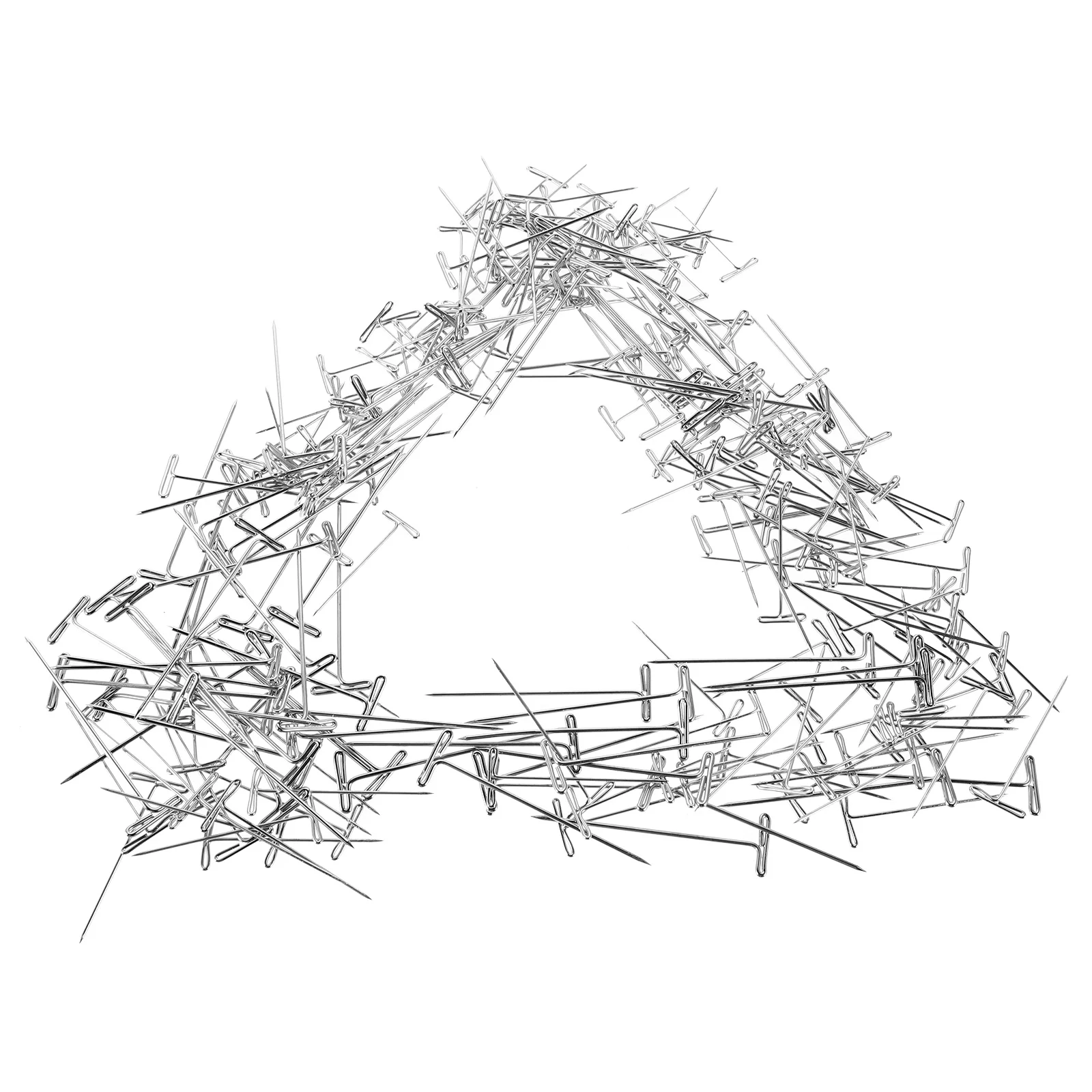 

250Pcs Stainless Steel T Pins for Wigs Hair Extensions Sweater Fixing Blocking Pins Sewing Knitting DIY Dress Pin