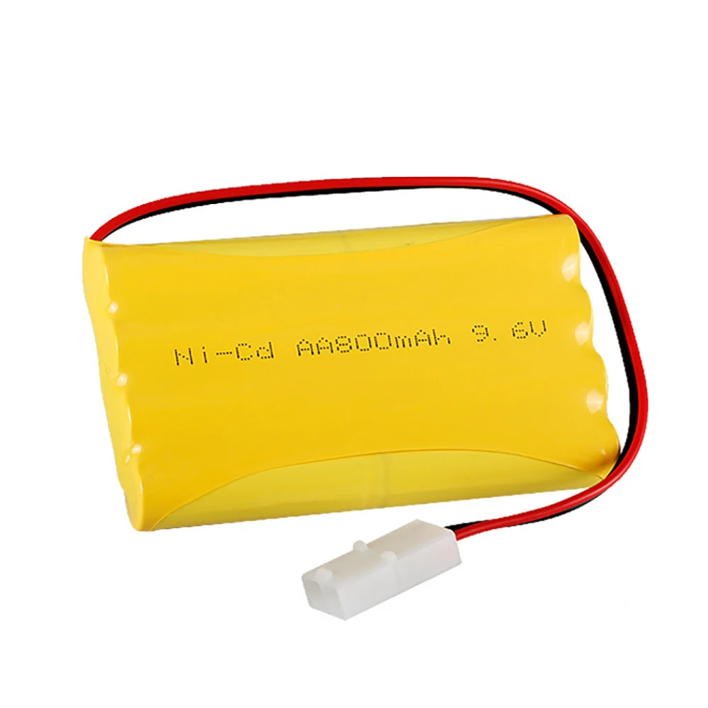 9.6V 800mAh Ni-CD Rechargeable Battery For Rc Toy Boats Car Rc Truck Train Gun Spare Parts 8*1.2V AA Battery Pack