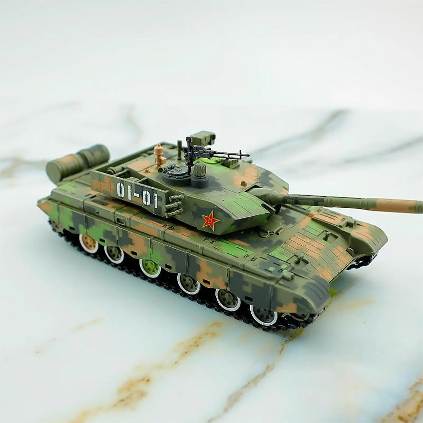 

1/40 Scale Tank Model Main Battle Tank Tabletop Decor Tanks Modified Model Alloy