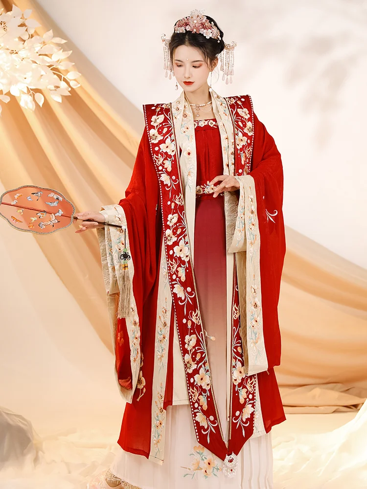 Queen Costume Modern Hanfu Women Chinese Traditional Dress Kimonos Mujer Ancient Tang Dynasty Set Hanbok Cosplay Retro Noble