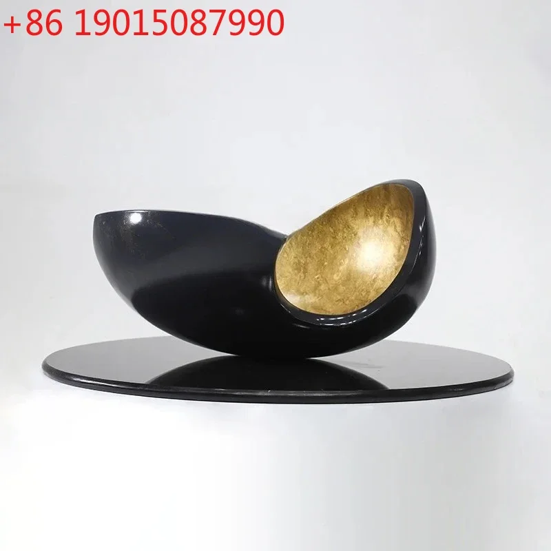 Model room aisle FRP electroplating sculpture hotel front desk art installation TV cabinet ornament