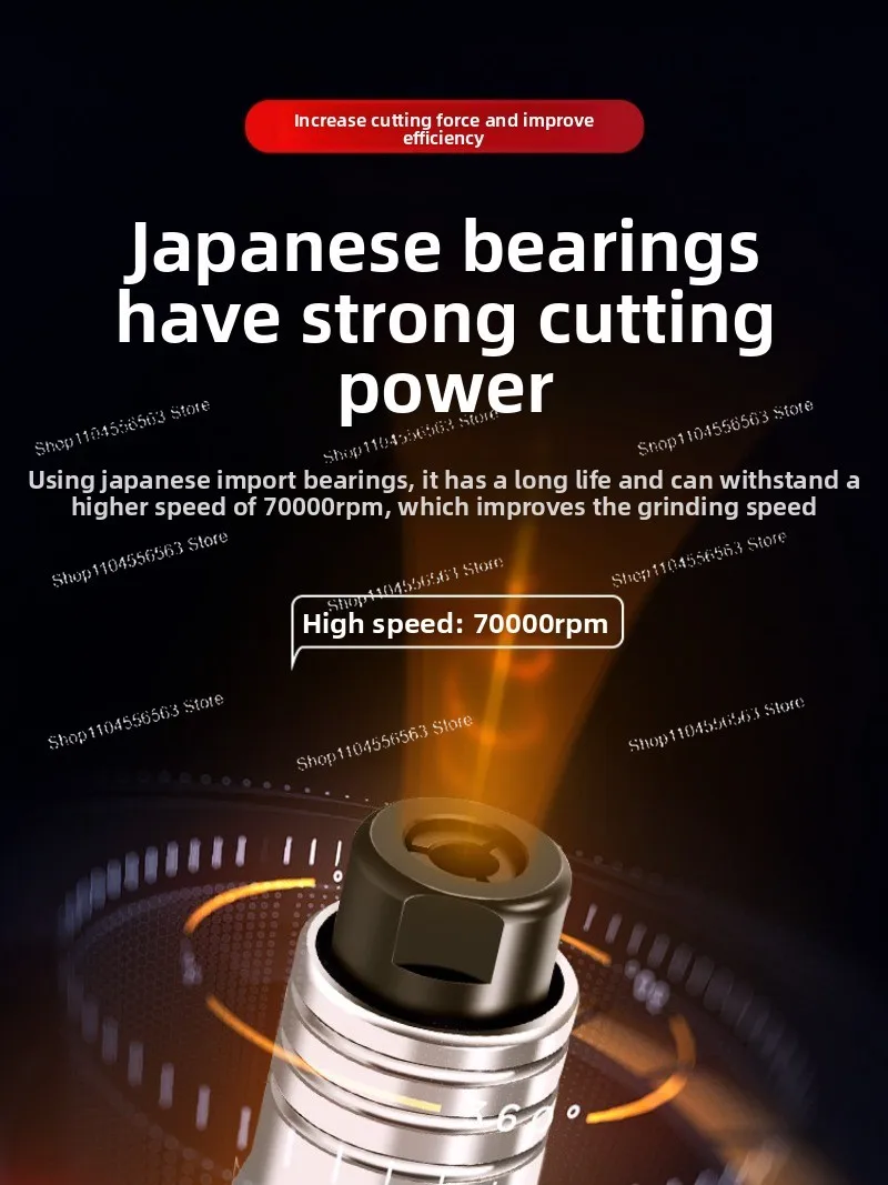 Pneumatic Grinding Pen Sander Industrial Grade Engraving Grinding Pen Small Mold Polishing and Trimming Wind Grinding Pen