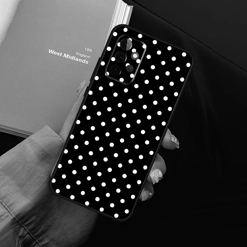 Polka Dot Phone Case For Samsung Galaxy A54 A34 A14 A52 A32 A22 A12 A51 A71 A50 A70 A13 A33 A53 Cover