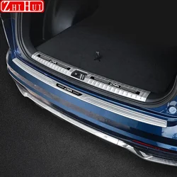 For Geely Monjaro KX11 2022-2024 Grand Koleos Car Stainless Steel Rear Bumper Protector Sill Trunk Guard Tread Plate Accessories