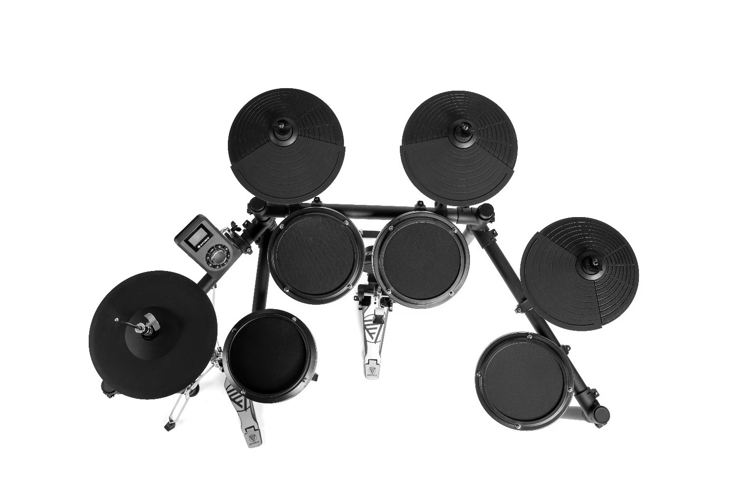 Music Professional Electric Drum Set Explorer Max Series with Independent HHat Stands Metal Electronic Drum Kits