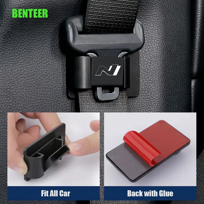 Plastic Car Seat Belt Fixing Clips For Hyundai N Performance I20 I30 I40 Ix35 TUCSON Elantra SONATA GENESIS SOLARIS VEOSTER