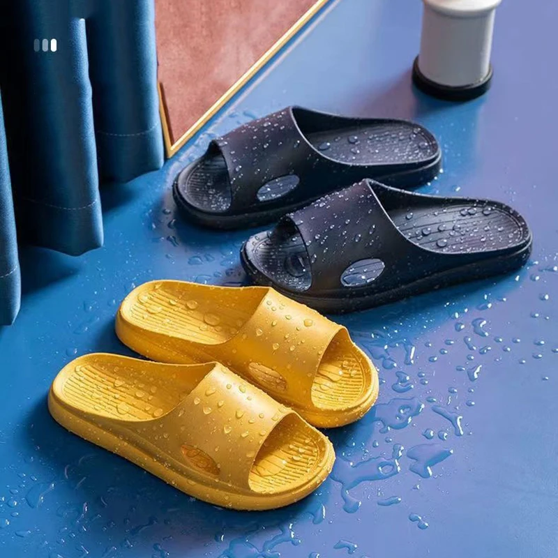 Women Soft Shoes Shower Slippers Indoor Bathroom Anti-slip Slide Eva Beach Flip Flops Men Leisure Sandals Slippers