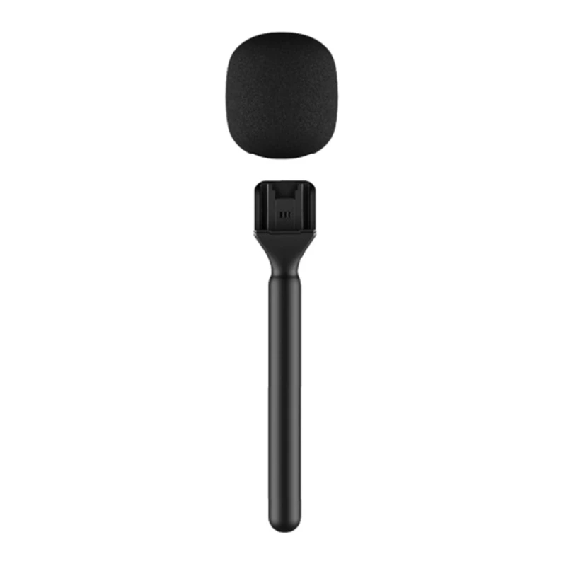 Ergonomic Handheld Microphone Handle Grip with Windproof Sponge For Mic