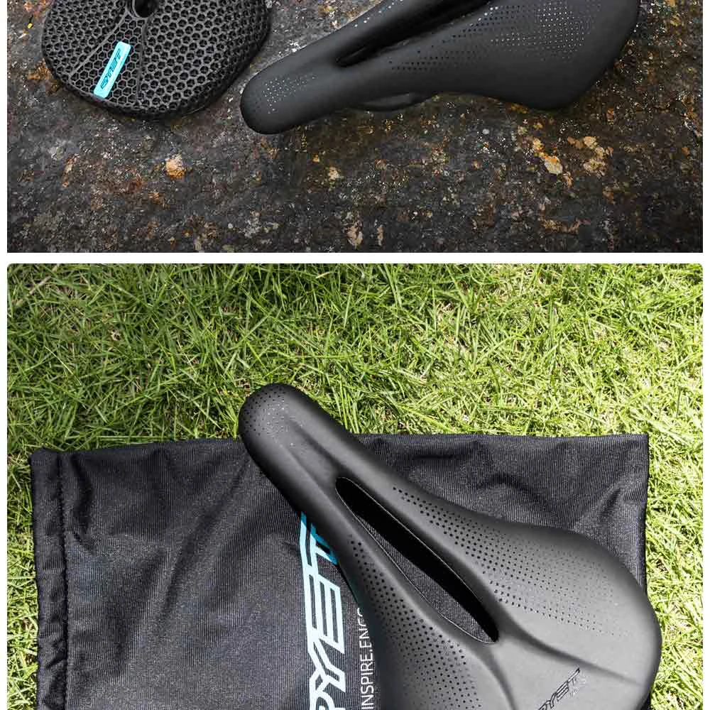 RYET 3D Gedruckt Carbon Fahrrad Sattel 140mm 143mm Superlight Road MTB Rennrad Sitz Sättel Kissen Radfahren sitzen Teile – Detail 27