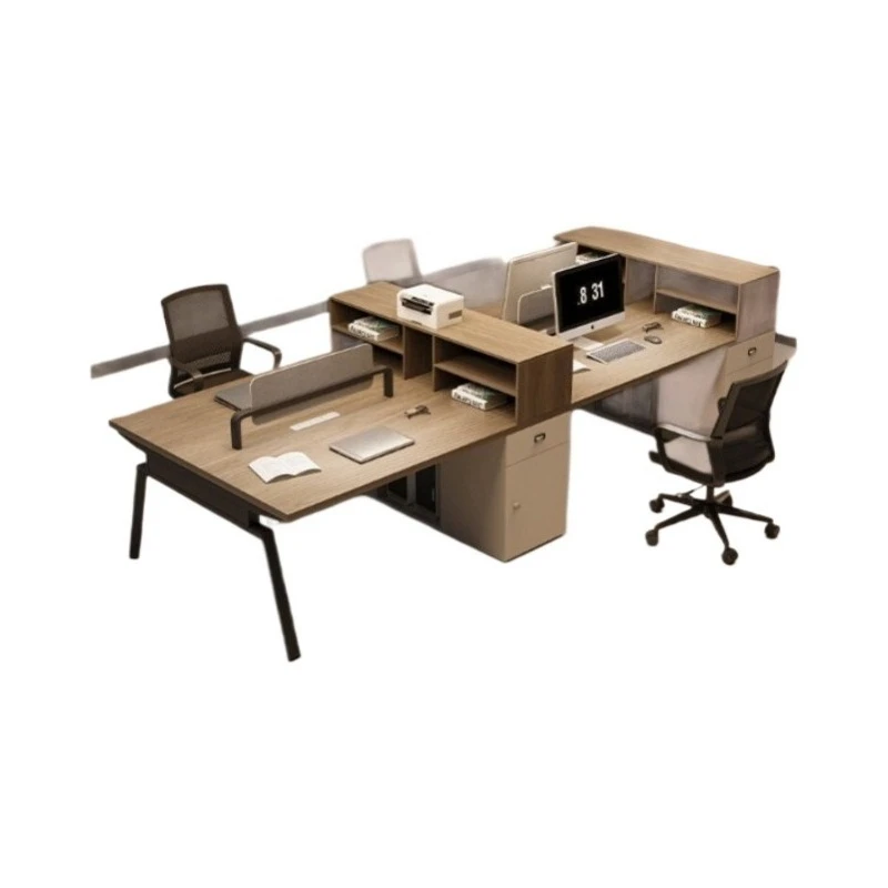 

Staff office desk and chair combination simple modern desk staff seat six people card seat finance staff table furniture