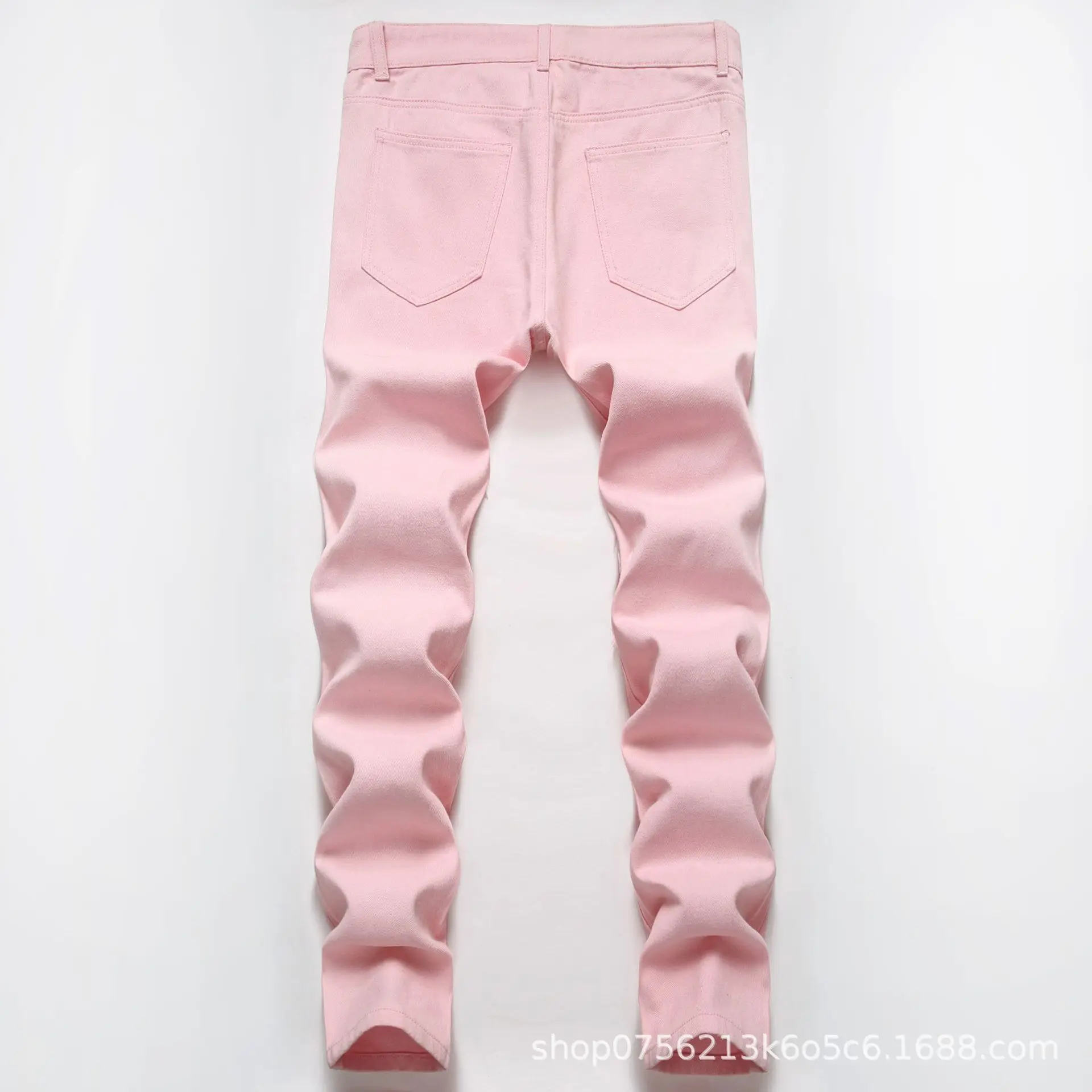 Pants Denim Pant Men Jeans Vintage Washed Hole Patch High Waist Straight Trousers Y2k Streetwear Work Casual Spliced 2026 Spring