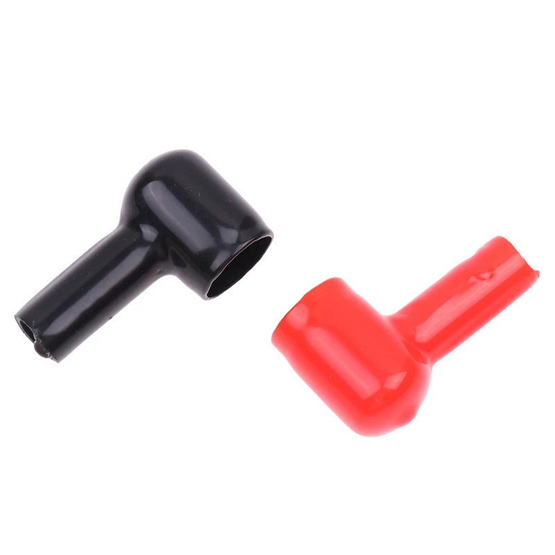 1Pair Car Motorcycles Battery Negative Positive Terminal Cover Cap Boat Insulating Protector Replacement Batteries