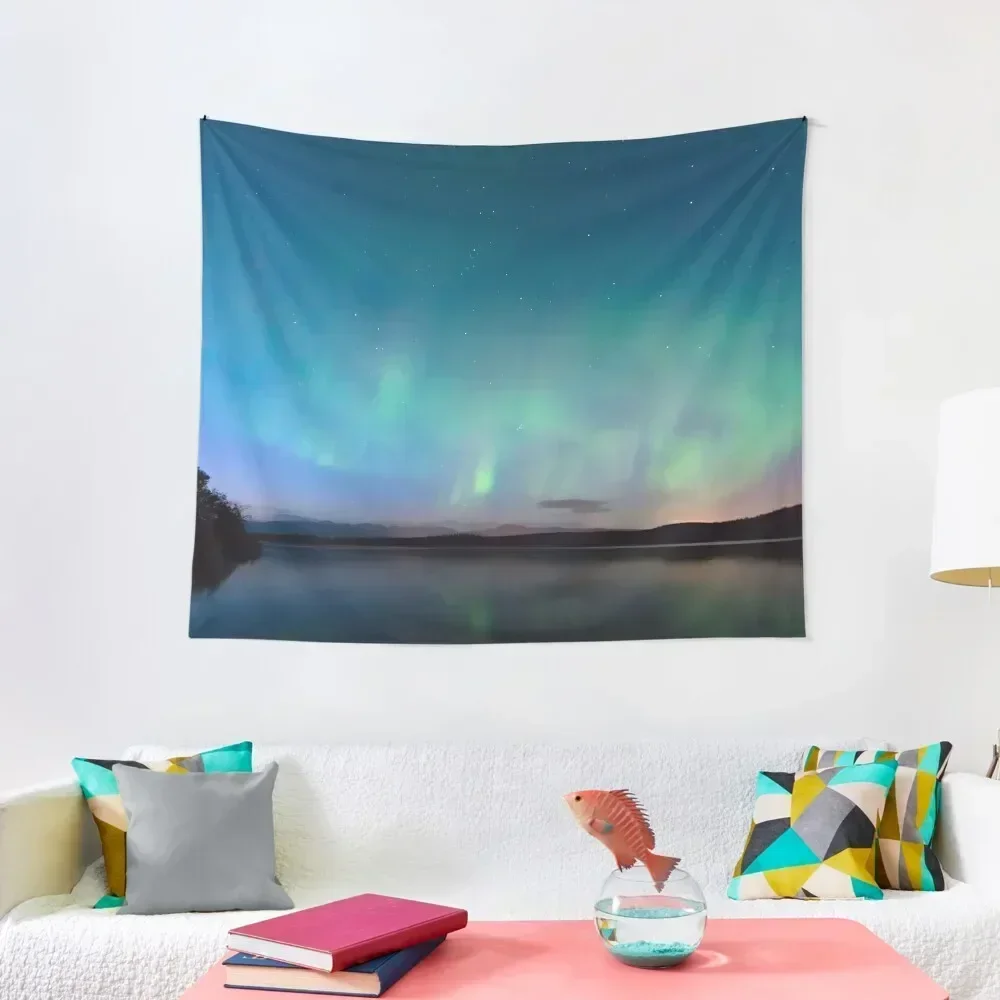 

phenomenon sky full of stars mixed with northern lighs Tapestry Wall Hanging Wall Decor For Room Tapestry