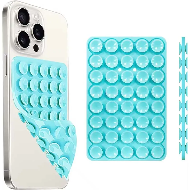 Silicone Suction Cup Phone Stand with Strong Double-Sided No-Hand Grip, Video Fixing Pad, Silicone Rubber Suction, Silicone Case