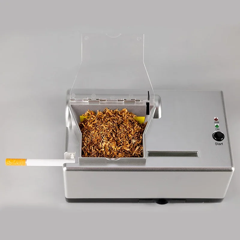 Full Size Collection Cigarette Rolling Machine Electric Tobacco Filling Maker with Cigarette Tray 5.5mm 6.5mm 8mm Caliber