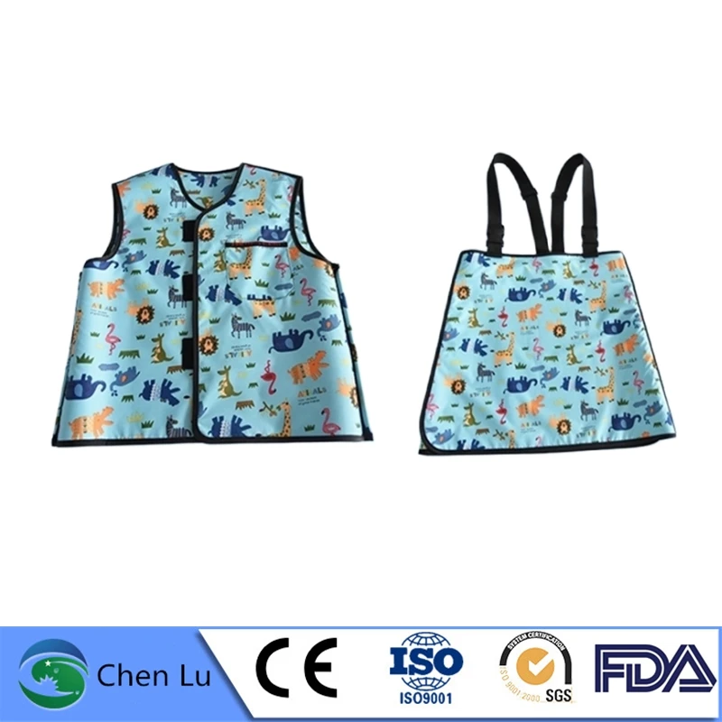 Genuine x-ray gamma ray protective children lead apron set nuclear radiation protection high quality 0.5mmpb child clothing