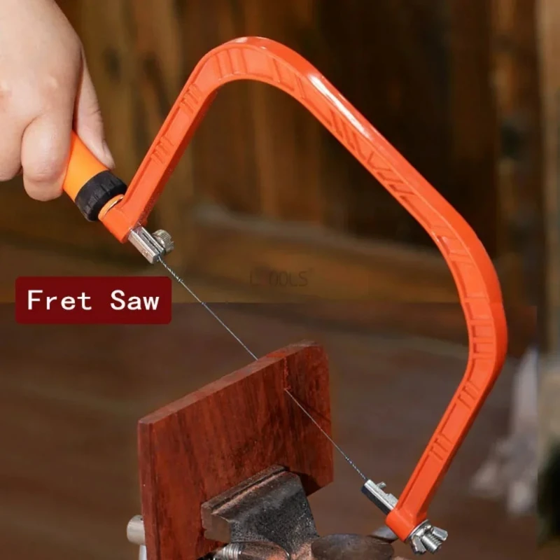 Adjustable U Type Saw Woodworking Coping Saw for Wood Bow Tools  DIY Woodwork Craft Tools Wire Frame Saw Blade Cutting Hand Tool
