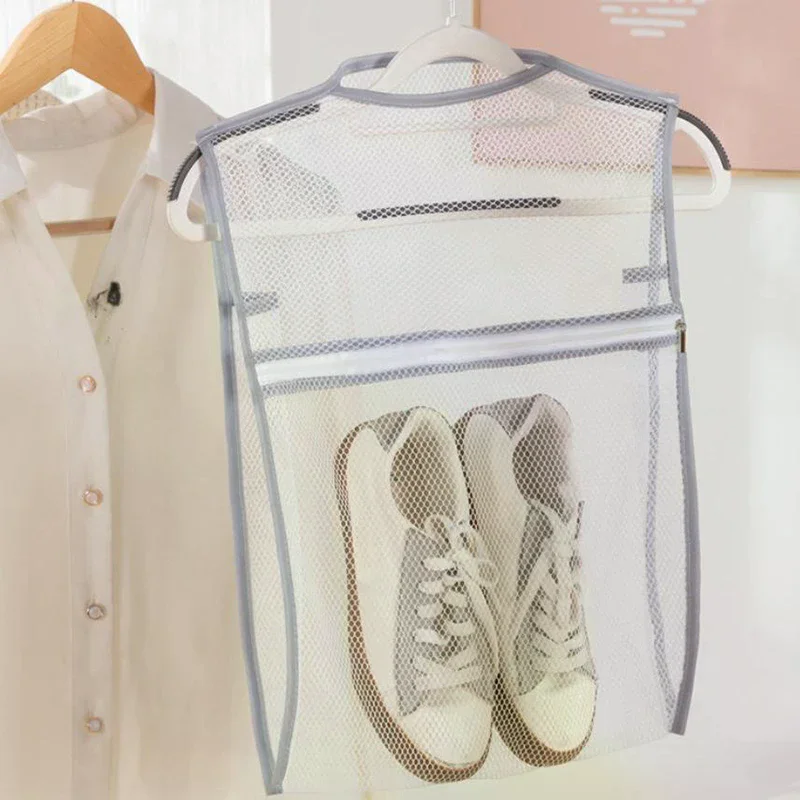 Sneaker Wash Bag Durable Fabric Thick Layer Laundry Bag For Shoes Clothing Airing Drying Net Bag Reusable For Women Men