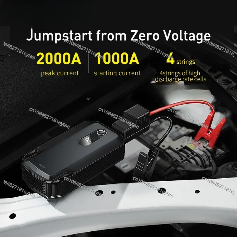 Voor Baseus Emergency High Power 12V 2000A Start 20000mAh Piek Super Energie Auto Jump Starter