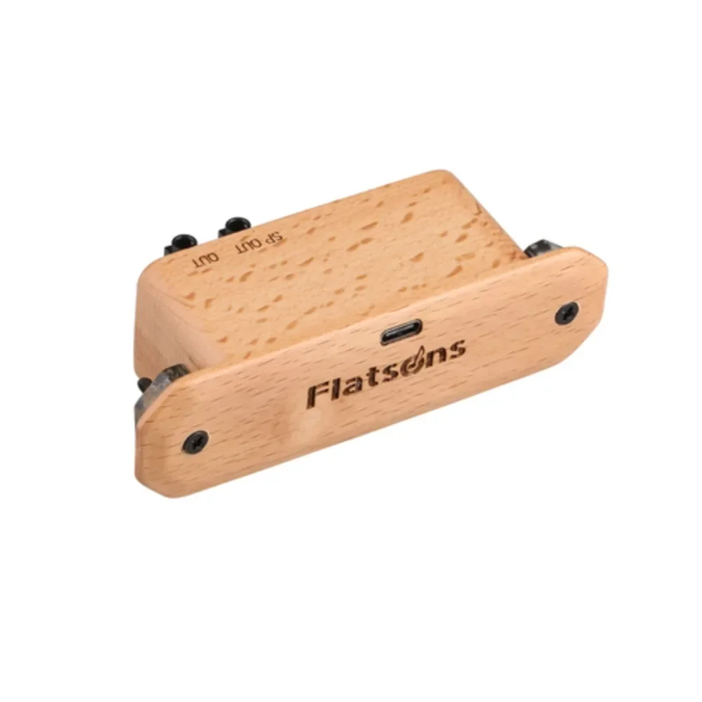 Flatsons FR6 BT Bluetooth Resonant Pickup Acoustic Guitar Pickup with Reverberation Delay Effect Soundhole Pickup Accessories