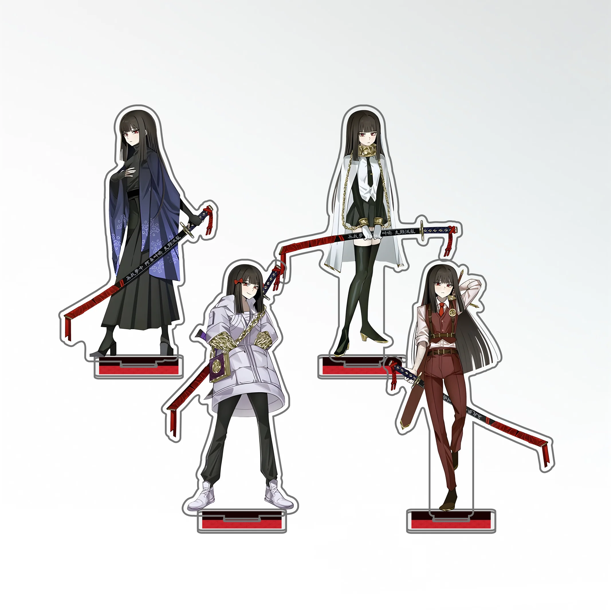 

Limbus Company！Ryoshu High Transparency Double-Sided Printed Acrylic Stand Desktop ornaments Gifts ,keychain 15cm