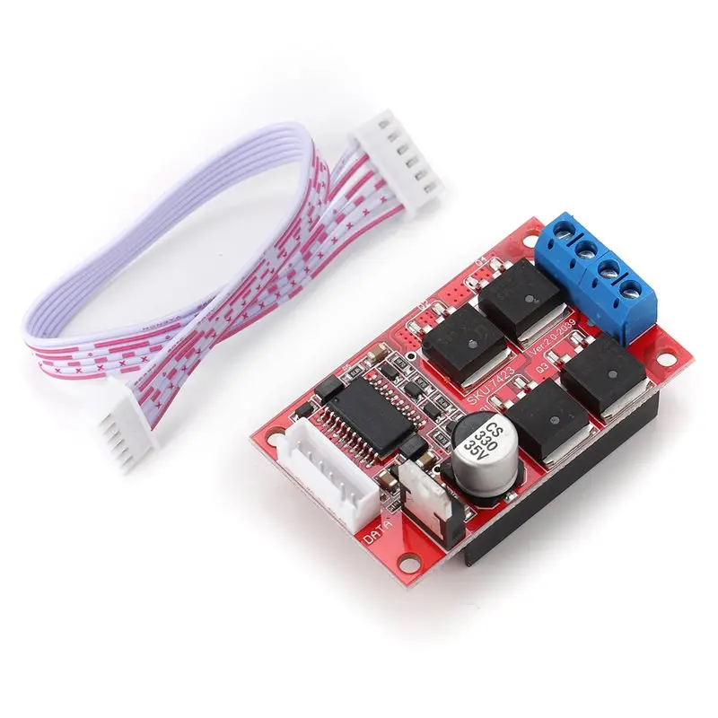 AT82-DC Motor Driver Board H-Bridge PWM Motor Controller Reversing Brake Controller Module