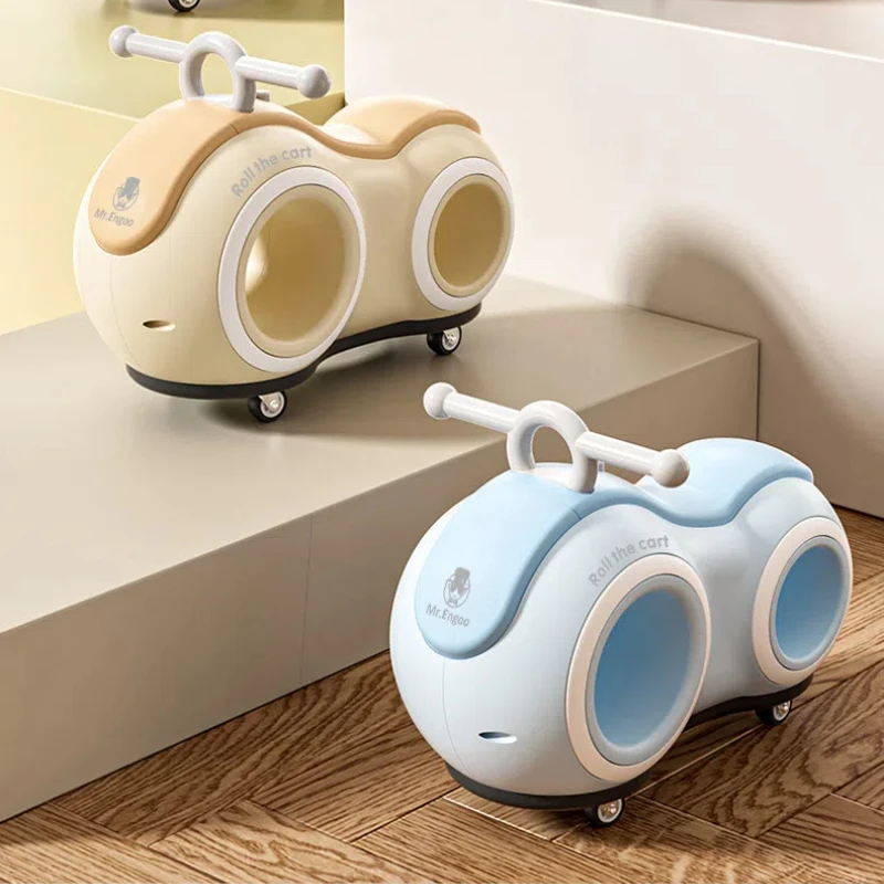 New Children's Peanut Bike Sliding Style 1-3 Year Old Baby Bicycle Stepless Roller Bike Children's Bike Sliding Bicycle Toys