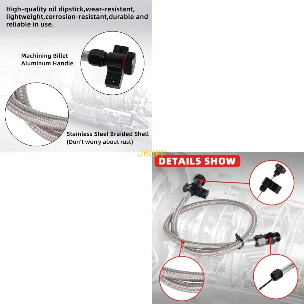 

J60F Metal Fluid Level Dipstick 22200, 6R80, 10R80, 4R70E Auto Systems