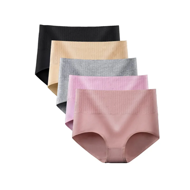 

3Pcs/Lot High Rise Cotton Panties for Women Soft Breathable Briefs Sexy Lingerie Ladies Underpant Girls Comfortable Underwear