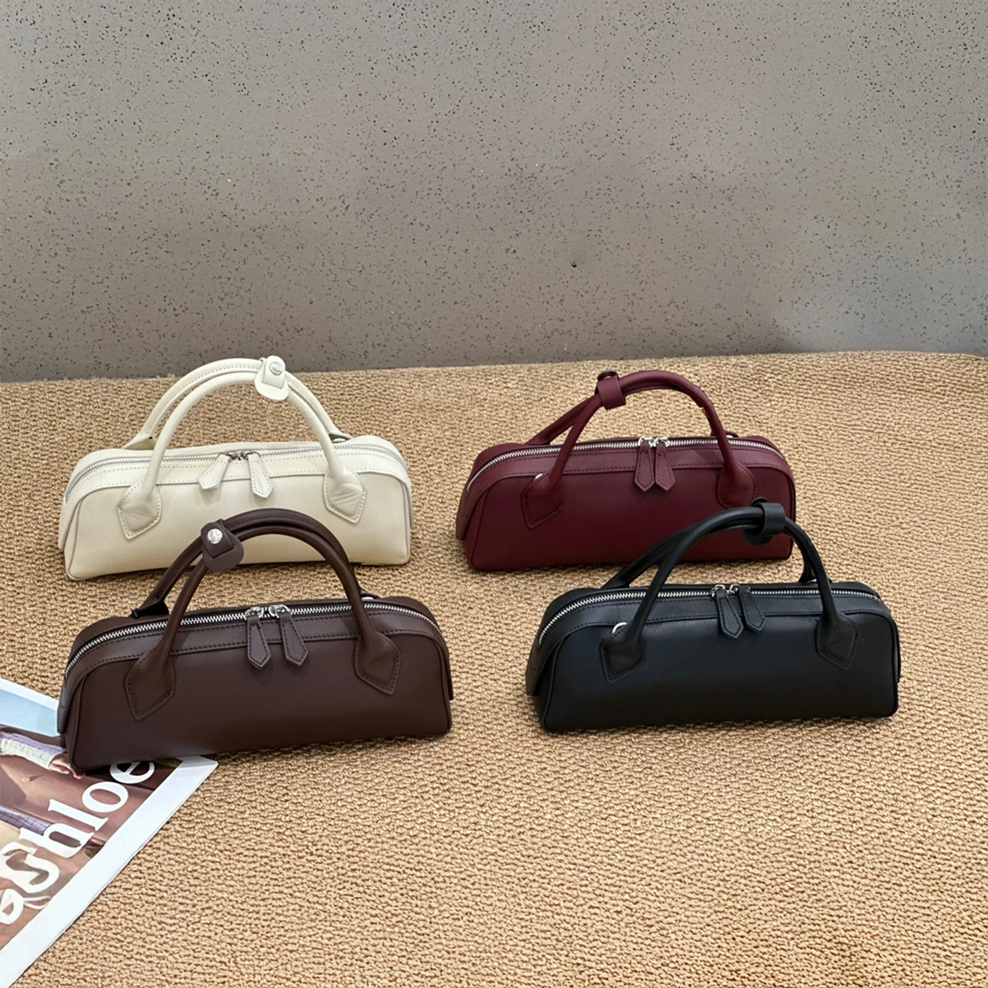 

Mendy Women's Bag Bagutte Bag Genuine Leather Handbag Long Strip Handbag Designer Leather Shoulder Bagluxury Bag Quality New