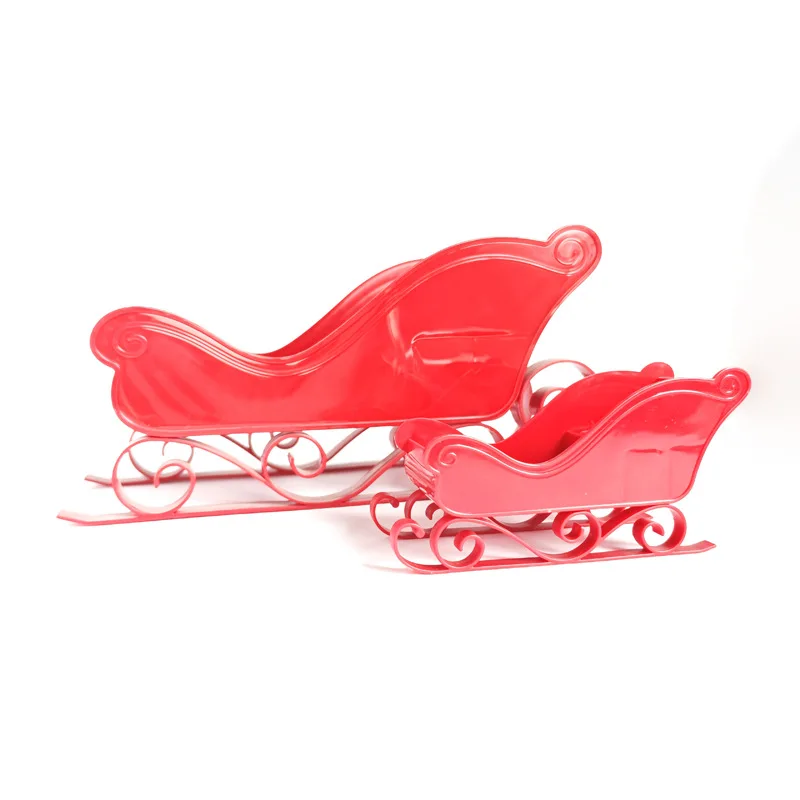 Mini Cute Christmas Sleigh Ornament for Office Desk Decor Accent Holiday Office Gift Desk Calendar Office Bookshelf Home Decor