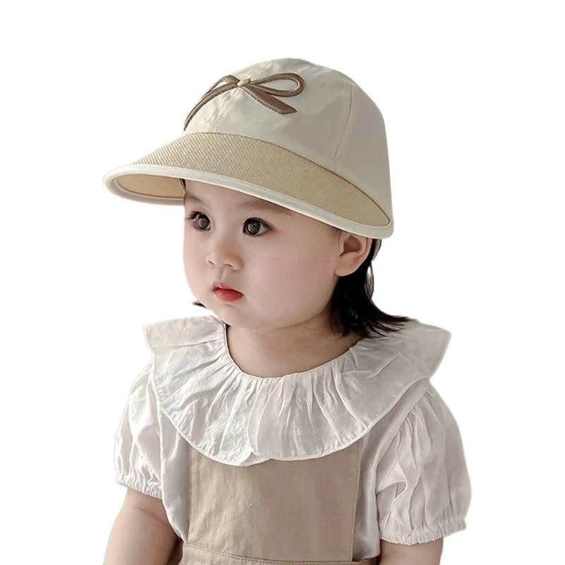 

F19F Spring Sun Hat Girl Unisex Empty Top Hat Kids Fisherman Hat Outdoor Headwear