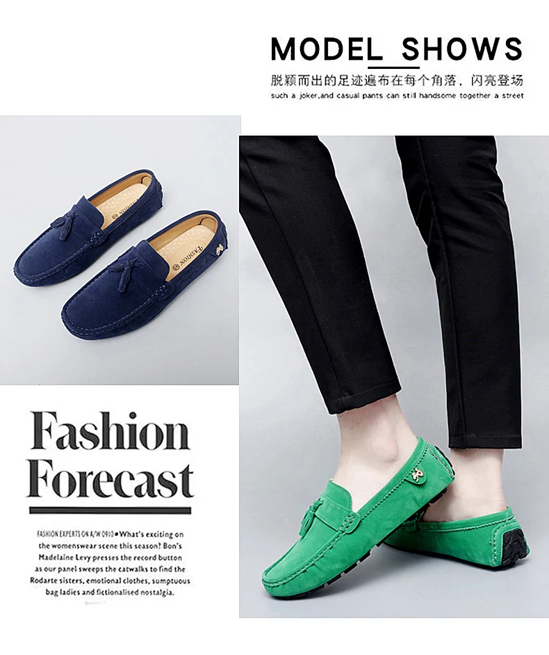 2025 Neue Herren-Quasten-Loafer mit weichen Sohlen, vielseitige Freizeitschuhe im koreanischen Stil, trendige Slip-On-Fahrerschuhe im britischen Stil – Detail 5