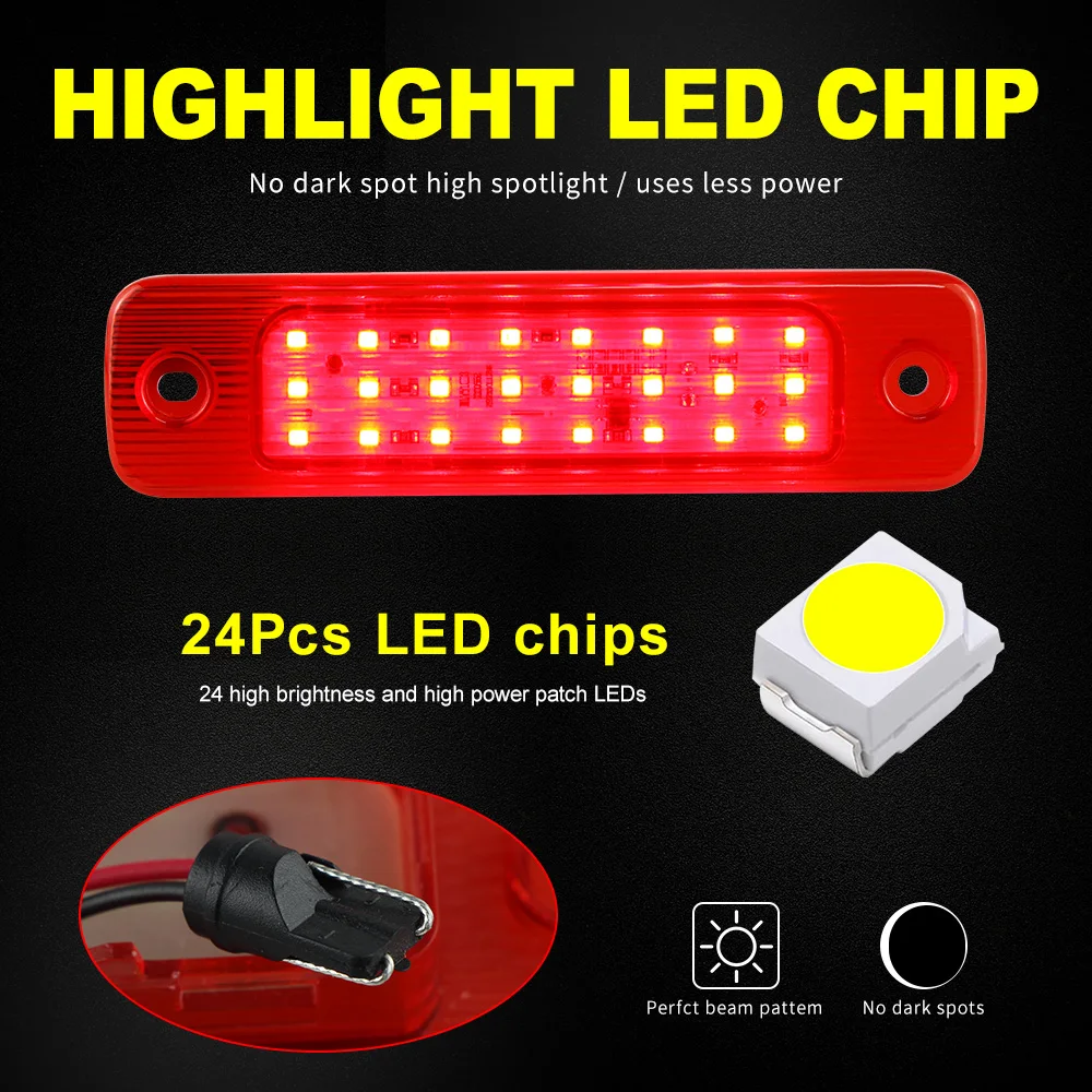 1PC Car External Stop Light For Ford Transit MK7 Tourneo 2006 2007 2008 2009 2010 2011 2012 2013 2014 Rear Led Brake Light Lamp