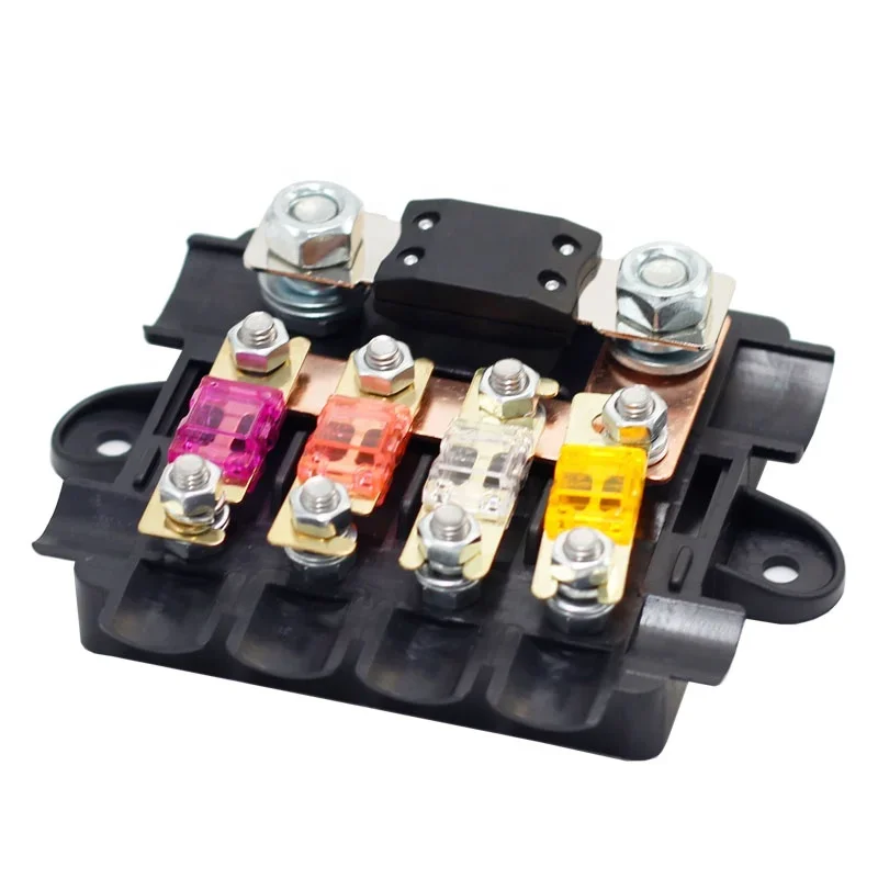 Five Way Power Distribution Fuse Box 12v 24v for Car Automotive Auto Marine Mega and Midi Fuse Holder