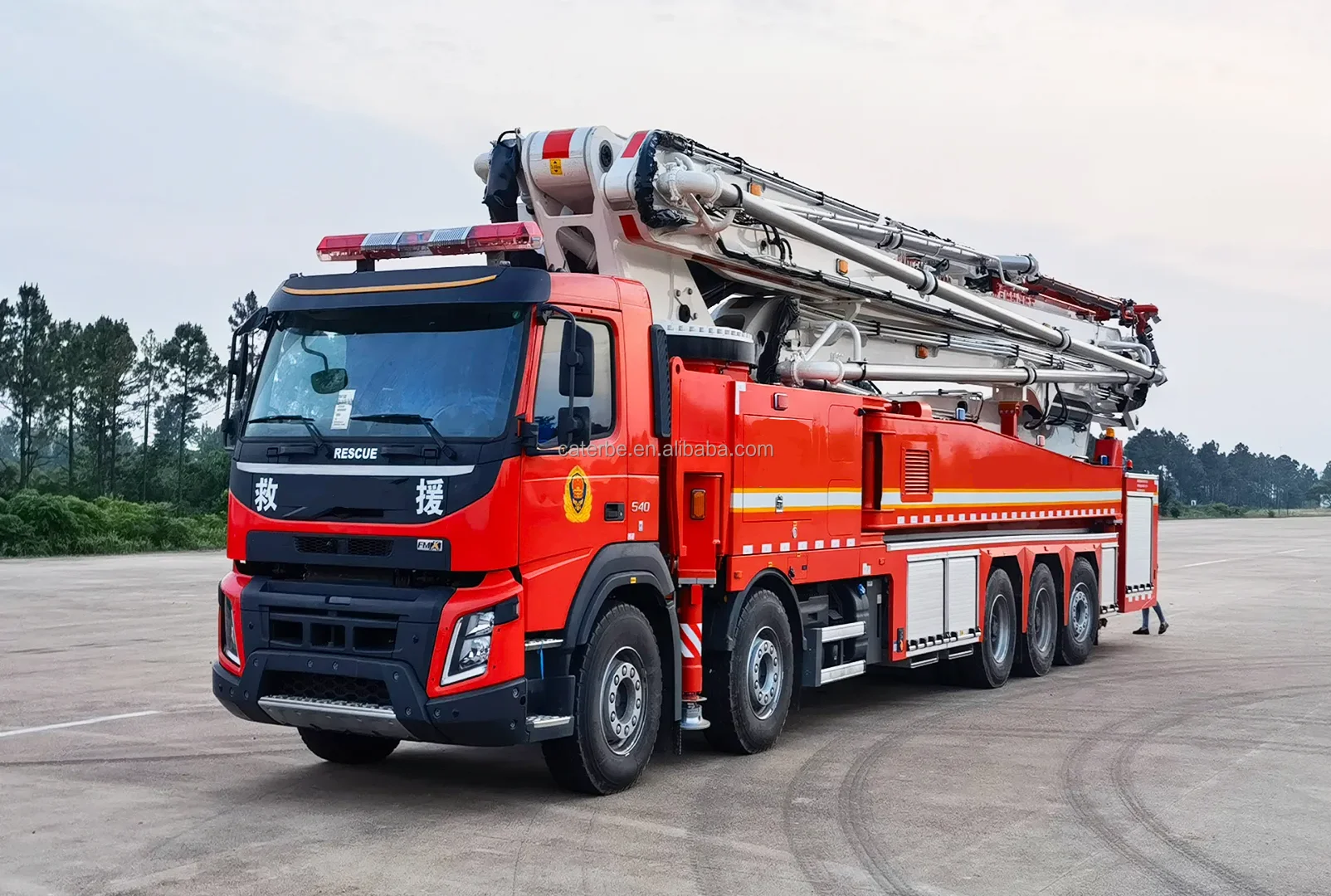 Fire fighting truck 38M height water and towers fire-fighting truck SYM5330JXFJP38 with famous brand