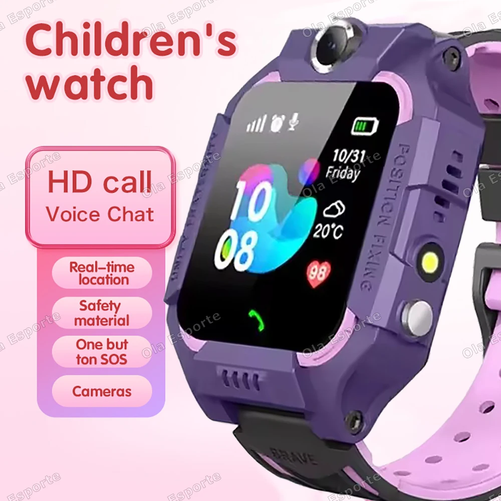 

New Kids Smart Watch 2G SOS Antil-lost GPS Location Sim Card Call Smartwatch Camera Waterproof Watch Boy Girl Children Gift HW12