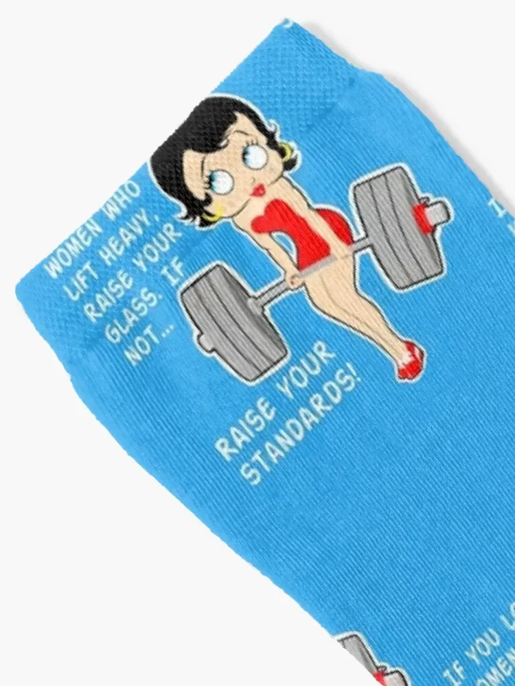 Barbell Girl , Girls who lift , Strong girls club Socks Antiskid soccer funny gift Boy Socks Women's