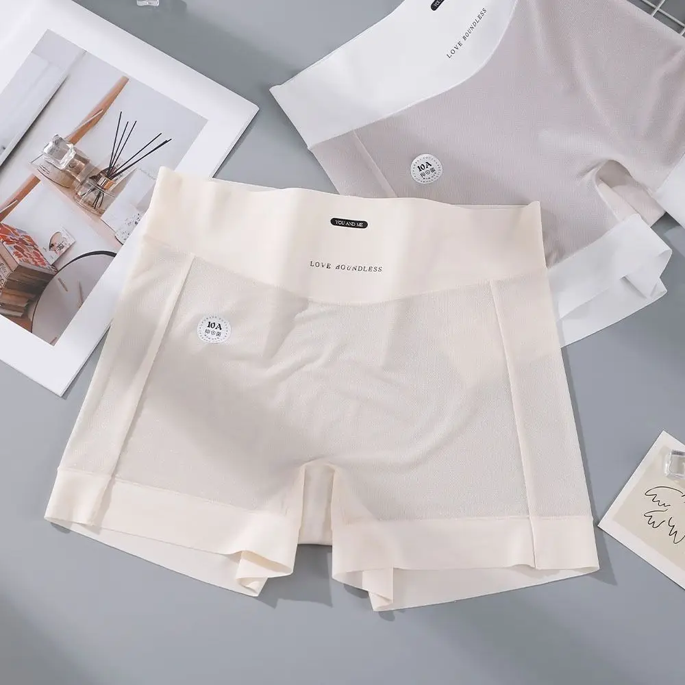 أزياء رقيقة الحرير الجليد سراويل القطن المنشعب كبيرة الحجم المرأة ملخصات سراويل بسيطة المضادة للوهج السراويل الهدايا