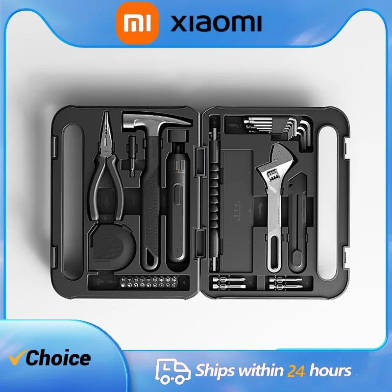 

Набор электрических инструментов Xiaomi Mijia, портативная отвертка, набор бытовых ручных инструментов с пластиковым ящиком для инструментов хорошего качества, чехол для хранения